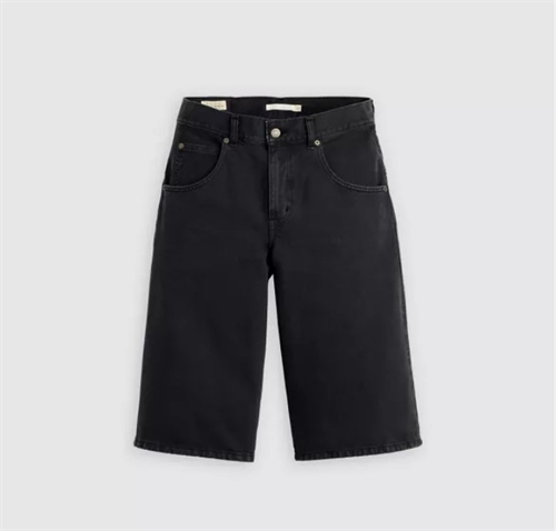 LEVIS SUPER BAGGY JORTS BLACK